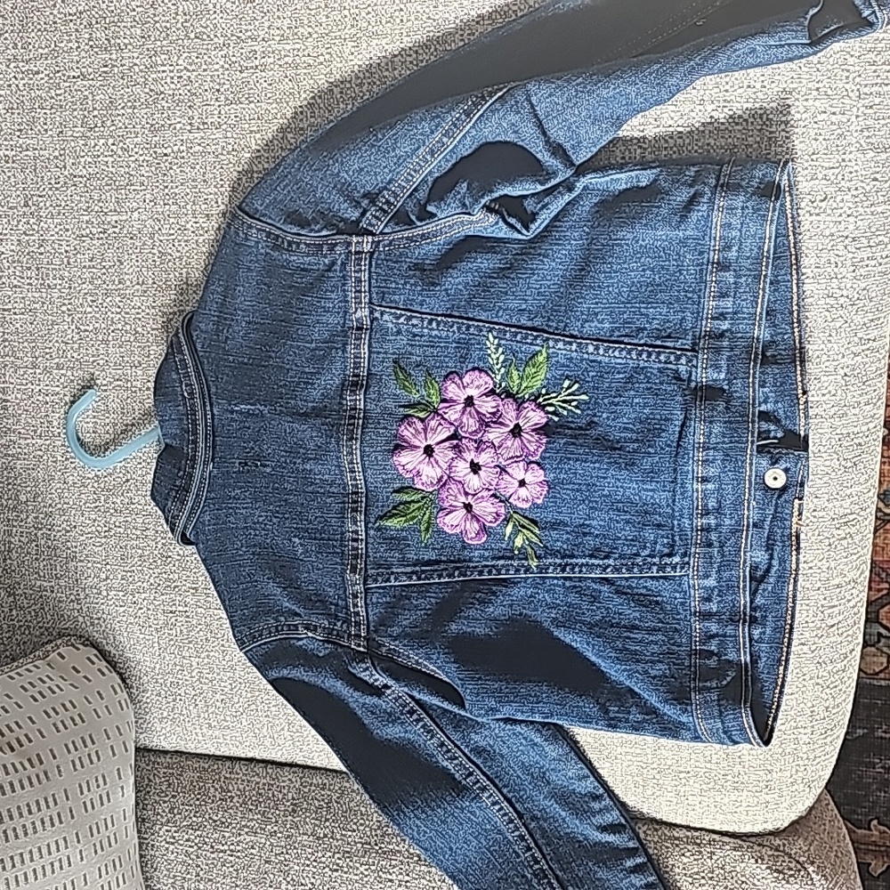 Hand Embroidered Denim Jacket